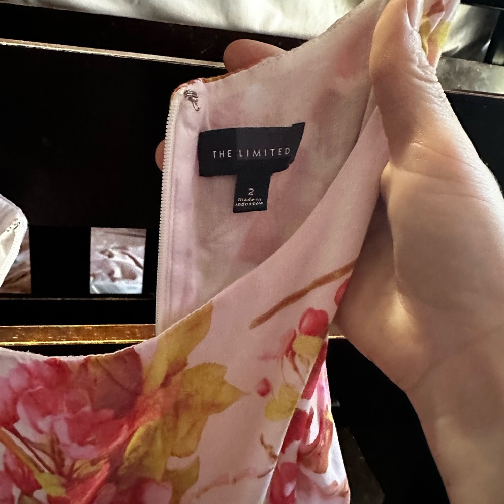 The limted blood white and pink dress